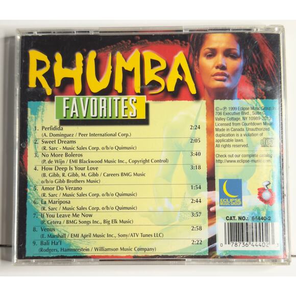 Rhumba Favorites CD (1999 Eclipse Music Group) – Latin Dance Compilation - Picture 2 of 8